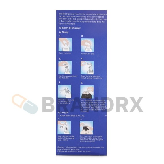 Hair4U Spray and Solution 5% Glenmark Pharmaceuticals Ltd.